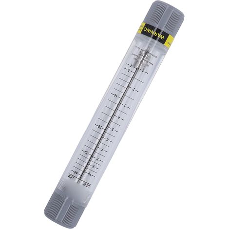 Débitmètre à tube pour liquides, 1-10 GPM, échelle précise, en acrylique transparent, filetage femelle G1 (1/5)