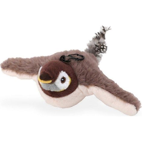 Jouets pour chat Squeaky Cat - Jouet rechargeable à clapet - Peluche activée par le toucher - Marron (1/4)