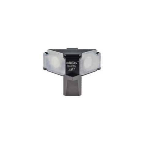 Guide de Scie Magnétique à Queue D'aronde Marqueur de Gabarit Jauge de Marquage Joints de Bois Coupés - Aluminium (45 Degrés), outils de mesure (1/5)