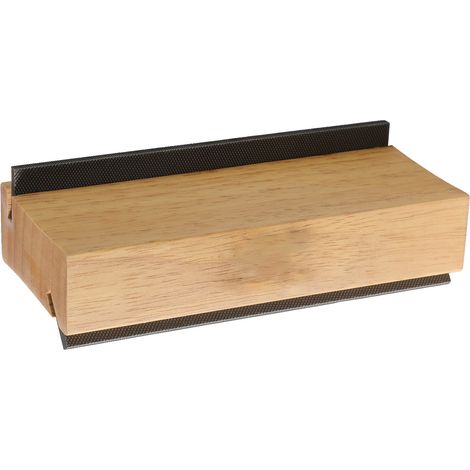Lime de luthier bois d'olivier, 35/90 degrés, pour la finition des extrémités de frettes de guitare et de basse : arrondir, façonner (1/5)
