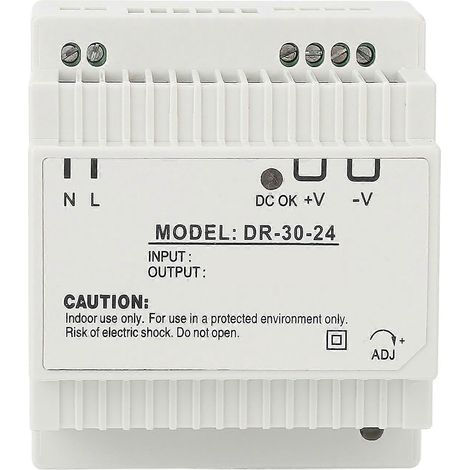 Transformateur industriel 30 W, alimentation à découpage sur rail DIN pour la surveillance de la sécurité industrielle 100