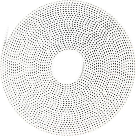 Synchronriemen, weiß, rutschfest, Zahnriemen mit Stahlkern, 2GT6 mm (5 Meter) (1/4)