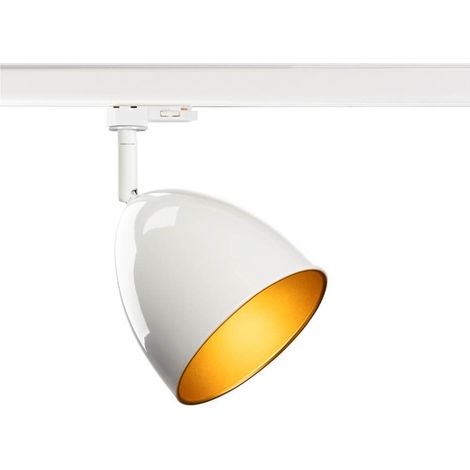 Lampe sur rail triphasée Para Cone blanc - 1008056