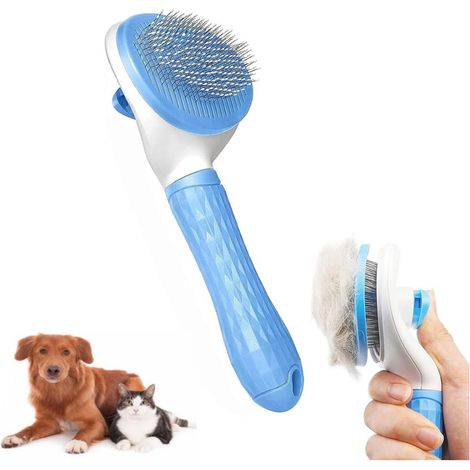 Brosse pour chien - Brosse pour chat - Brosse pour chien - Brosse pour chat - Peigne pour chien - Brosse anti-poils d'animaux - Peigne démêlant - Poils longs et courts - Anti-nœuds...-AquaForge (1/5)