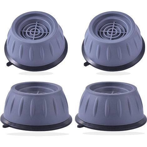 Patin Machine à Laver, 4 Pièces Pied Machine a Laver avec Patin en Caoutchouc, Pied Anti Vibration Machine a Laver pour Machines à Laver et Sèche-Linge, Patins Anti Vibration Lave Linge (1/5)
