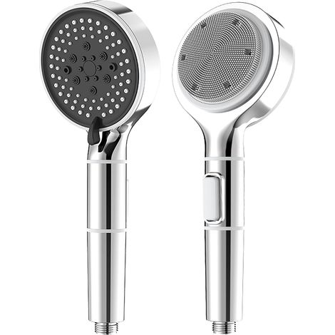 Pommeau de Douche Anti Calcaire avec Filtre   Économiseur d'Eau Haute Pression, Filtre Coton PP Remplaçable