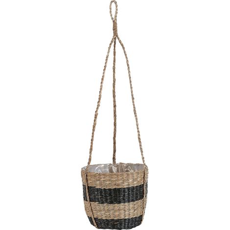 Plant Pot RUFFE Seagrass 18 cm Natural