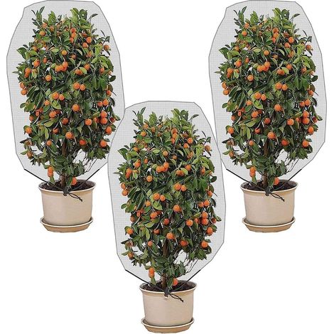 3er Set Pflanzenschutznetze Kordelzug Gemüse Vogelschutz Pflanzen Blumen (1/5)