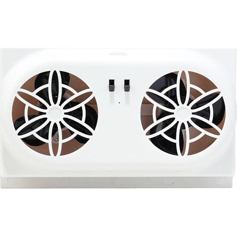 Ventilateur solaire de voiture - Ventilateur solaire - 5000 tr/min - Radiateur électrique alimenté par USB - Pour fenêtres de camion, trajets en été, voyage sur route et circulation de l'air (1/5)