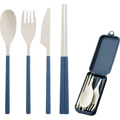 Couvriers réutilisables pliables Couvoirs de voyage de voyage Easy Clean (bleu) (1/5)