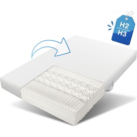 (=TH310159AAA) Kaltschaummatratze, 160x200, 7 Zonen Komfortschaummatratze, 20 cm hoch, H3,H2, Ergonomische Kaltschaummatratze mit Griffe & Bezug waschbar Klimafaser versteppt Mit Rundum-Reißverschluss (1/5)