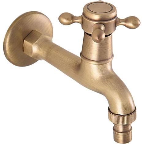 Robinet lave-linge - laiton - mural - pour lavage domestique (1/5)
