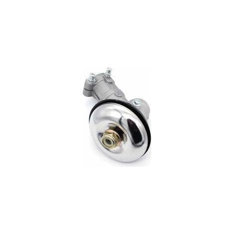 Réducteur d'angle 26 mm/28 mm pour débroussailleuses, tête de réducteur universelle pour débroussailleuses, réducteur pour coupe-bordures/tronçonneuses (26 mm, 7 dents rondes) - Crezuo