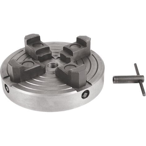 Original Einhell Vierbackenfutter (Drechselmaschinen-Zubehör, passend für Drechselmaschine TC-WW 600 E, TC-WW 1000 und TC-WW 1000/1, 18 - 134 mm Klemmbereich, M18-Aufnahme)