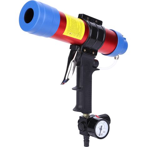 Pistolet à colle pneumatique à verre à pression réglable de 310 ml avec valve de réglage (1/5)