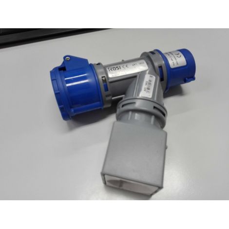 Rosi materiale elettrico moltiplicatore a 2 uscite 1 schuko+1 1802