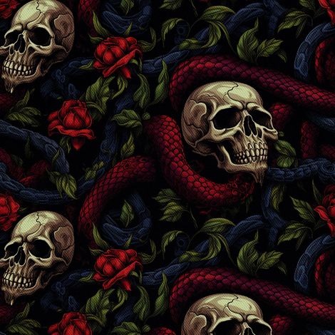 Tela decorativa para exteriores Oxford - Motivo de calavera I DX4387 (1/5)