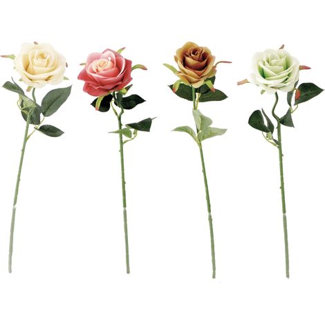 ROSA DECORATIVA 51CM IN 4 COLORI (1/5)