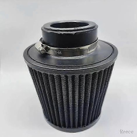 Filtre à air universel à haut débit KN, 102 mm, 89 mm, 76 mm, 3, 3,5, 4 pouces, conique, pour KN 14084-2, tête champignon (noir, logo KN 60 mm). (1/5)
