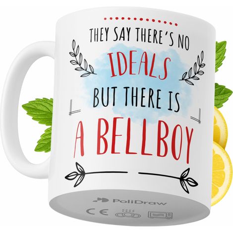 Lustiger Kaffee- oder Teebecher mit witzigem Textdesign für Hotelpagen – ideal für Geburtstage, Namenstage, Feiertage und besondere Anlässe. Hochwertiger Becher für Zuhause, Büro und Arbeit. Farbe: We