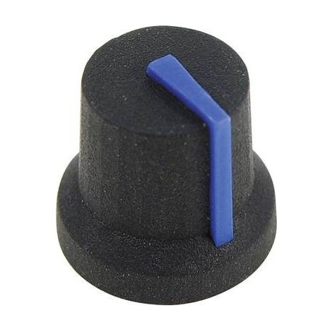 Cliff  CL170851BR Manopola rotativa Nero, Blu (Ø x A) 16.8 mm x 14.5 mm 1 pz.