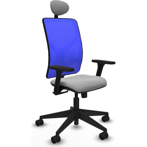 Sedia da ufficio piqueras y crespo Motilla blu rete similpelle (1/2)