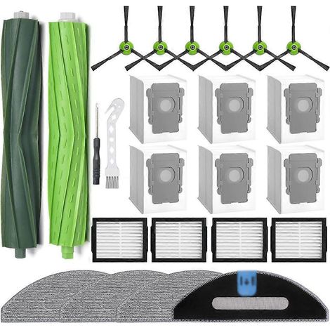 Kit d'accessoires pour aspirateur iRobot Roomba Combo I5, I5+, J5, J5+, I3+ : brosse principale, filtres HEPA, lingettes de nettoyage (1/5)