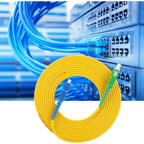 Glasfaser-Patchkabel 20 m, Singlemode-Glasfaser, Sc APC-Sc UPC (1/5)
