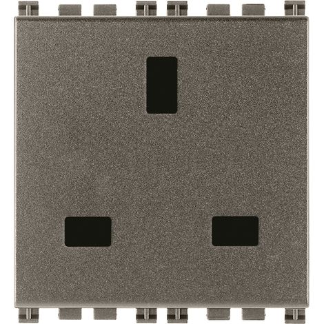 VIMAR - 19219.M 2P+T 13A Englische Metallsteckdose