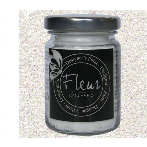 Glitter in Polvere Fleur per Pittura Vernici Decorazioni 90 gr - Colore: Black