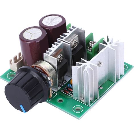 Stufenloser PWM-Drehzahlregler für hocheffiziente Gleichstrommotoren mit Steuerschalter, 12 V–40 V, 10 A (1/5)
