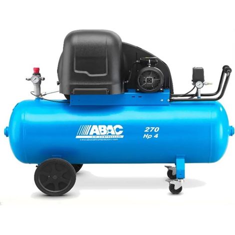 Compresseur à piston ABAC Silent S A39B 270 CT4 horizontal 4ch 270L