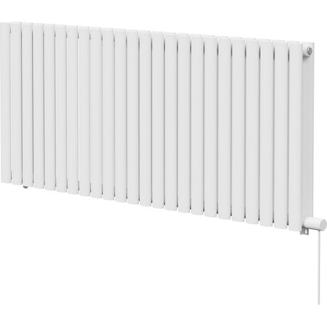 Boone White 600mm x 1440mm Horizontal Electric Double Panel Radiator (1/5)