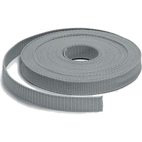 Bandella in Tessuto per Fissaggio Tubi di colore grigio 1,6 mm x 0,8 mm x 10 mt
