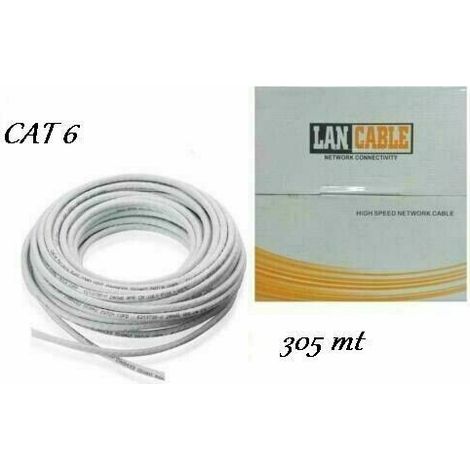 CAT 6 Matassa 305mt Cavo di Rete LAN UTP Ethernet Bobina Internet CCTV ADSL (1/5)