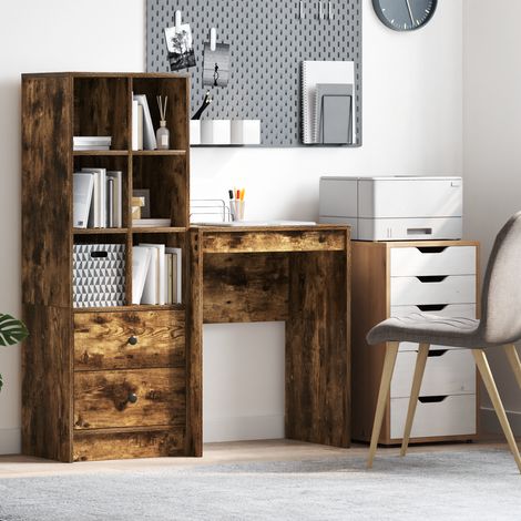 Schreibtisch Geräucherte Eiche MDF 60 x 40 x 76 cm Langlebig vidaXL355591