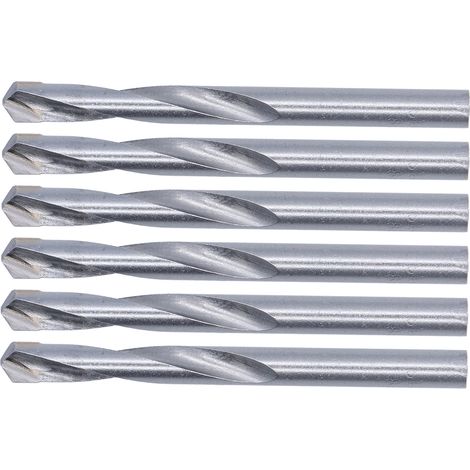 Jeu de 10 forets à métaux 8mm, tige droite, carbure tungstène, fraises à graver, embouts de perçage pour perceuse, outils robustes. (1/5)