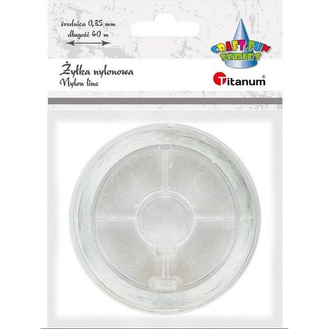 Filo di nylon trasparente 0,35 mm 40 m