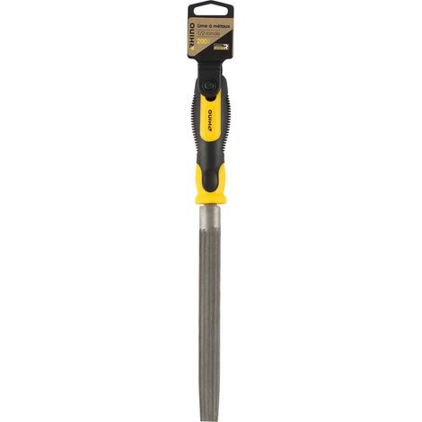 RHINO - R PE M RATE 1/2 ROUND 200MM - LIME M RATE 1/2 ROUND CON MANICO BI-MATERIALE - LUNGHEZZA 200 MM - GARANZIA 5 ANNI - PERMA (1/3)