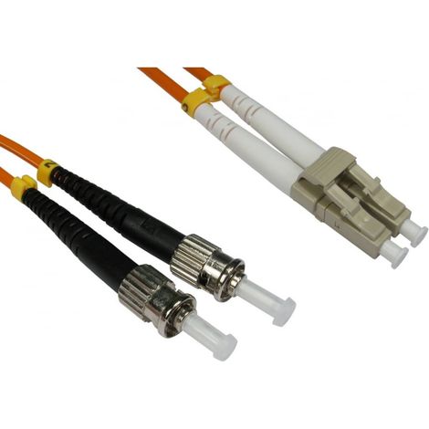 Câble fibre optique RS PRO 20m Avec connecteur / ST, Multi-mode, 2 fibres, LSZH ( Prix pour 1 )
