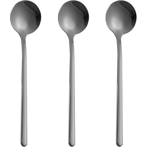 Cuillère À Café En Acier Inoxydable - Design Minimaliste Pour Boissons Chaudes Et Froides - Lot De 3 Pièces (1/5)