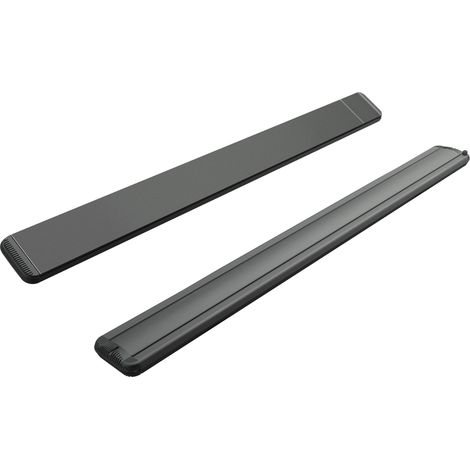 Stufa Elettrica ad Infrarossi 211x20,1x5,8 cm da Soffitto 3200W in Alluminio Dimmerabile Moel Hot-Top Nera (1/4)