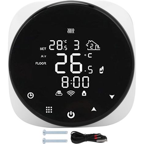 Thermostat WiFi Smart 16A pour eau / plancher électrique chauffage à gaz chaudière AC90‑240V (1/5)