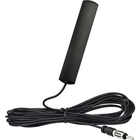 Antenne autoradio voiture FM AM avec câble 3m – Prise DIN – Compatible SUV, camion, Jeep – Amplificateur HD pour stéréo (1/5)