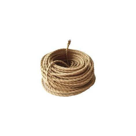 Câble Électrique Vintage 10m, 2 Cœurs Fil Tressé en Cuivre pour Luminaire Pendentif DIY, Corde Industrielle Rétro pour Décoration Intérieure (1/4)