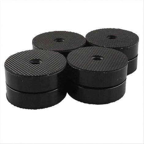 4PCS Coussinets Isolants HiFi Pieds Enceintes Amortisseurs Supports Noirs (1/5)