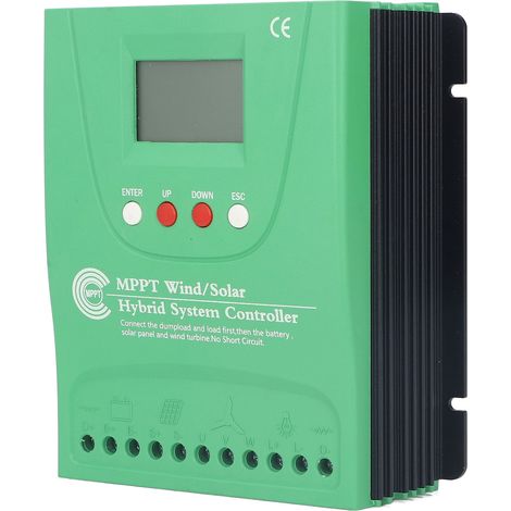 Régulateur de charge hybride éolien-solaire MPPT 24V/48V, contrôleur de système solaire pour générateur, régulateur de tension pour batterie 48V 220V, dispositif de gestion d'énergie. (1/5)