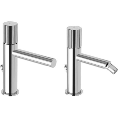 Composizione miscelatore lavabo e bidet Jo con scarico automatico
