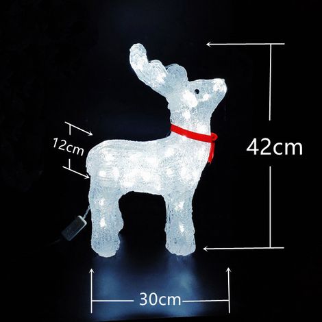 Renne lumineux extérieur H42cm 40 LED  lights & christmas