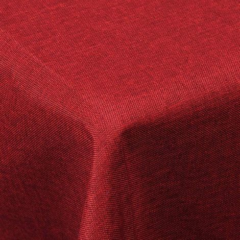 WOLTU Tischdecke Tischtuch waschbar rot rot 110x140cm (1/4)